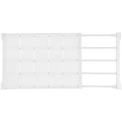 Livingandhome Schrank-Spannregal in Weiß Verstellbares