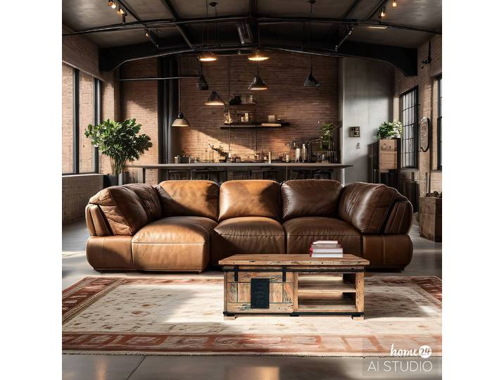 Couchtisch II 70 x 45 x 110cm Braun/Braun