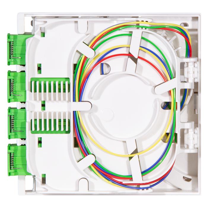 LogiLink FTTH-Spleiábox, 4x SC/APC, 30 m Verlegekabel, weiá (30 m) (FB4SC30)