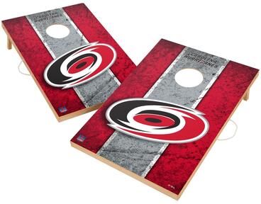 Skip's Garage Vintage Carolina Hurricanes NHL Regulation 2x4 Cornhole Set