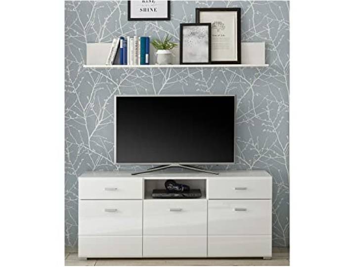 möbelando TV-Lowboard Wandboard Fernsehschrank Unterschrank Schrank Wohnzimmer Ella I