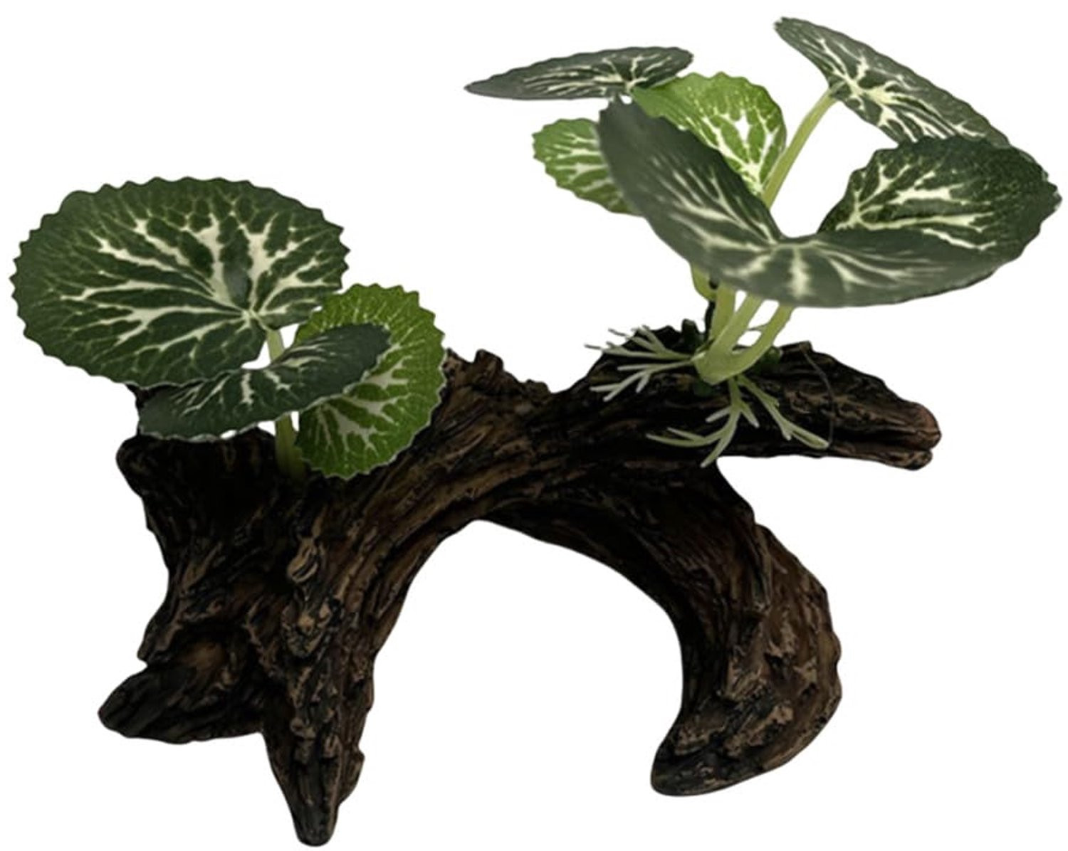 Set van kunstmatige aquariumplanten en reptielenplant met aquariumschroeven