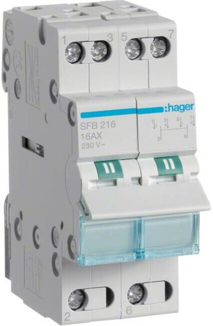 Hager Interrupteur de groupe 2P 16A SFB216 (SFB216)