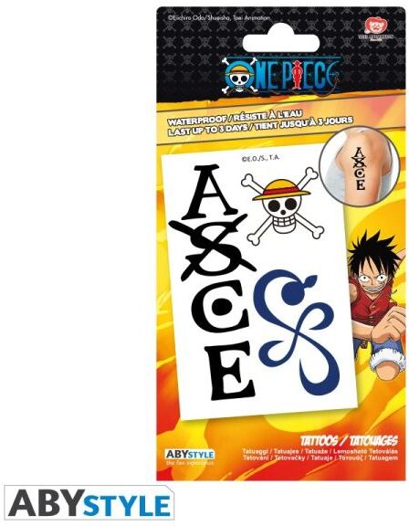 ABYstyle Waterproof Tattoos-One Piece (Diversen) Nieuw