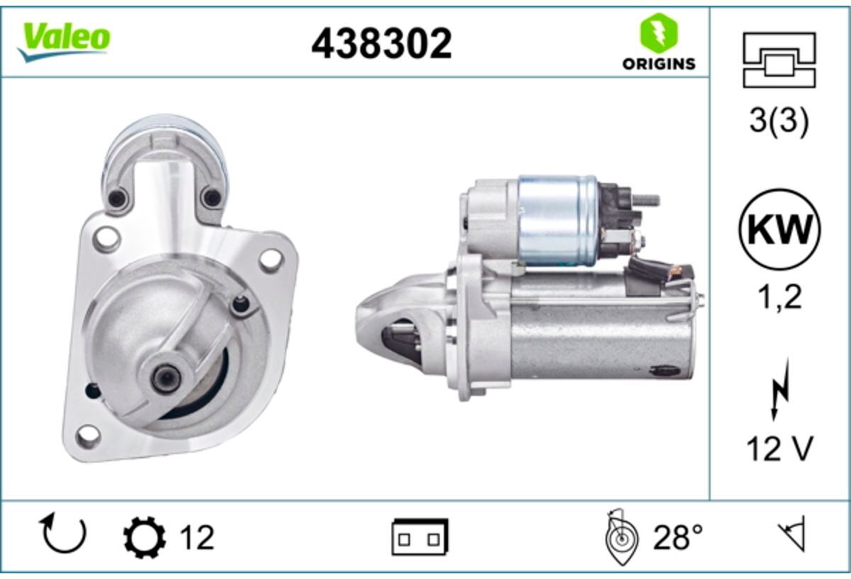 Starter VALEO 438302