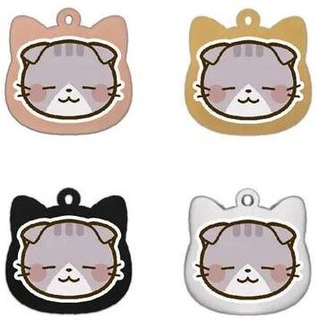 Inspired Living Personalized Stainless Steel Cat ID Tag With Custom Engraving 5 silvery