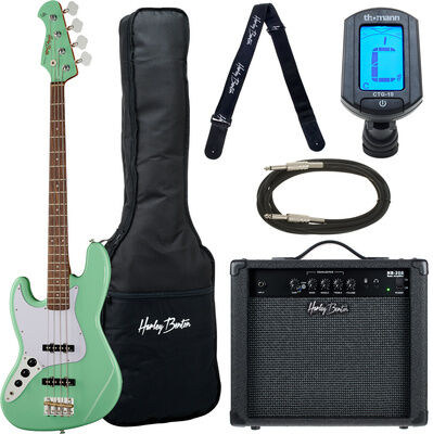 Harley Benton JB-62 LH CC SFG Set Seefoam Green