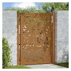 vidaXL, Gartenzaun, Qutarica (Flammen-Design)