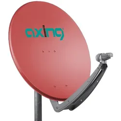 Axing SAA85-03 Satellitenantenne, Aluminium, Reflektorgröße 85 x 85 cm, Farbe ziegelrot SAA08503 SAA 85-03