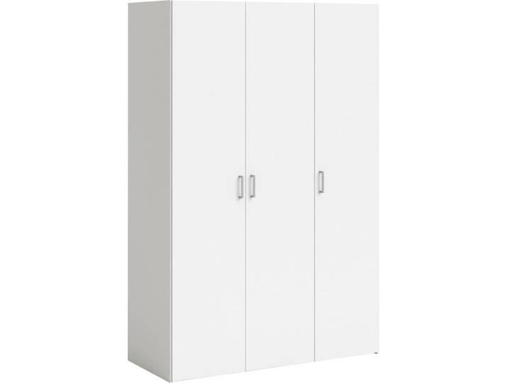 Kleiderschrank HOME AFFAIRE Space Drehtürenschrank, Aufbewahrung Kasten Schrank Stauraum , weiß, B:115,8cm H:175,4cm T:49,52cm, Holzwerkstoff, Schränke, Kleiderschrank, 1 Tür, Platzsparen, schmal, 40 cm Breite, 3 Einlegeböden