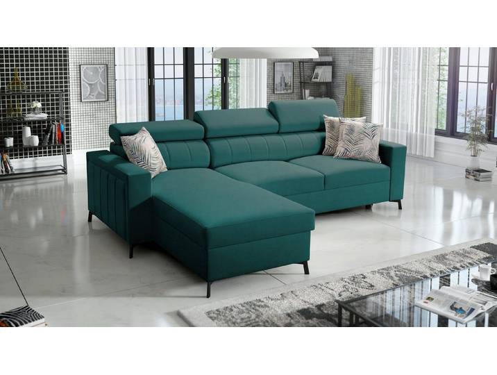 Best for Home Ecksofa mit Schlaffunktion und Bettkasten – modern & geräumig, Ecksofa mit Schlaffunktion, Schlaffunktion