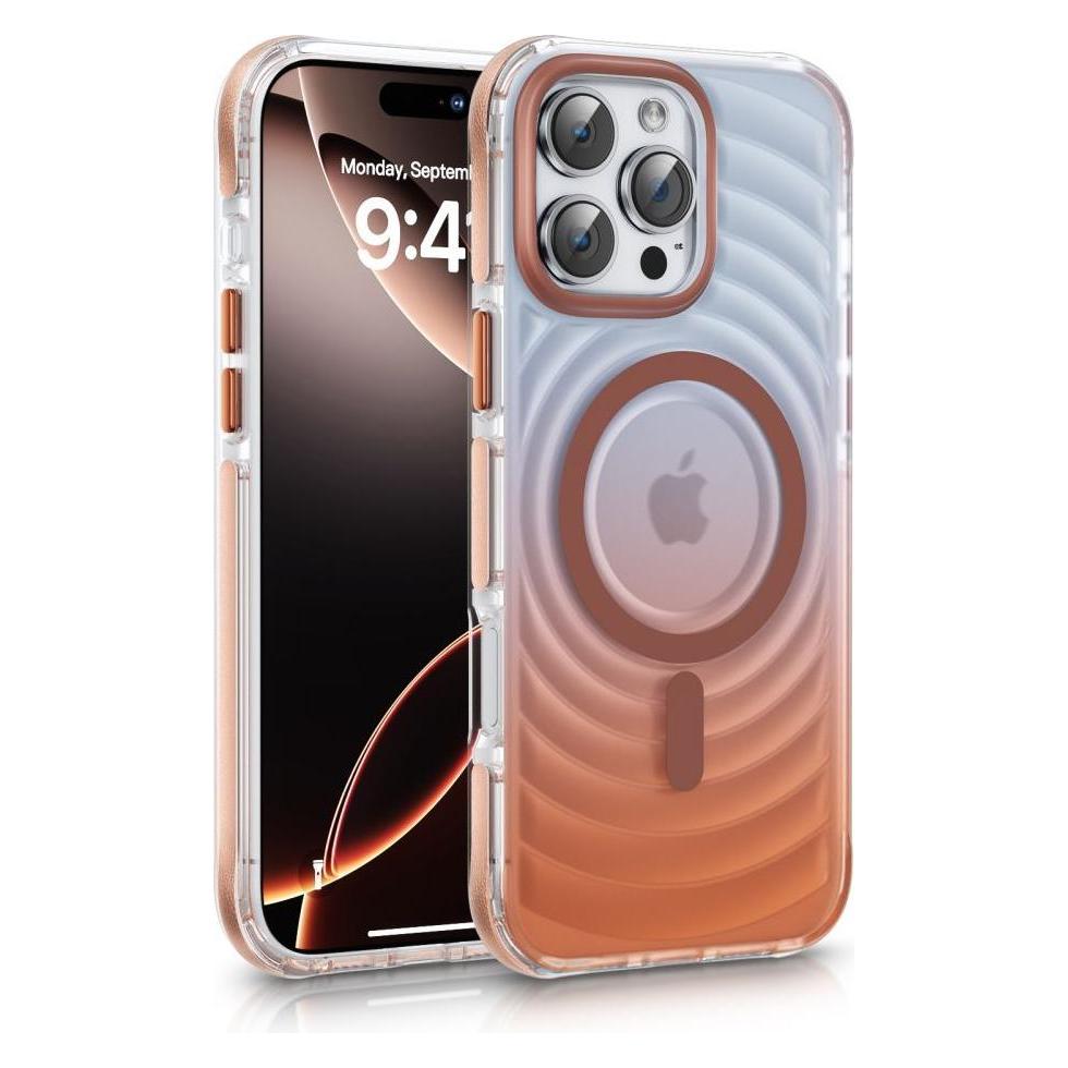 Evelatus Back panel cover Apple iPhone 15 EchoWave Clear MagSafe Pink (Apple iPhone 15) (EVELATUS)