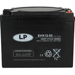 Landport EVX12-55 T6 12V 55Ah AGM-GEL Blei-Carbon Deep Cycle