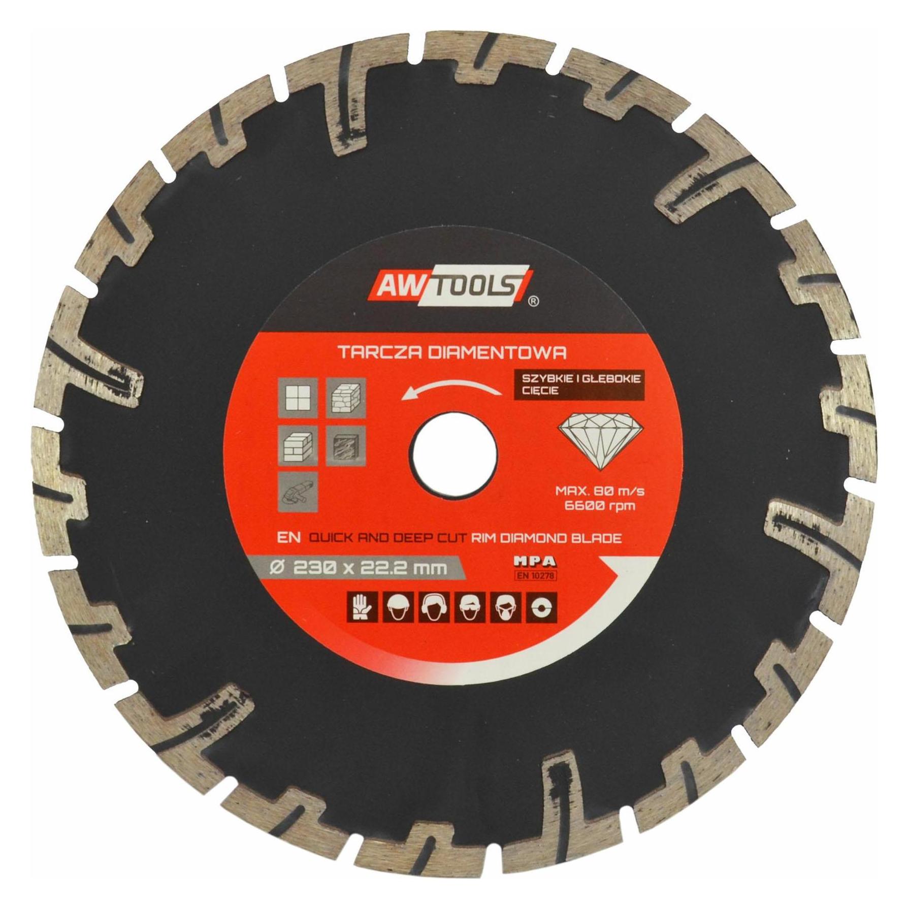 Awtools AW TARCZA DIAMENTOWA 125x22,2 / SZYBKIE-GŁĘBOKIE CIĘCIE (35614586)