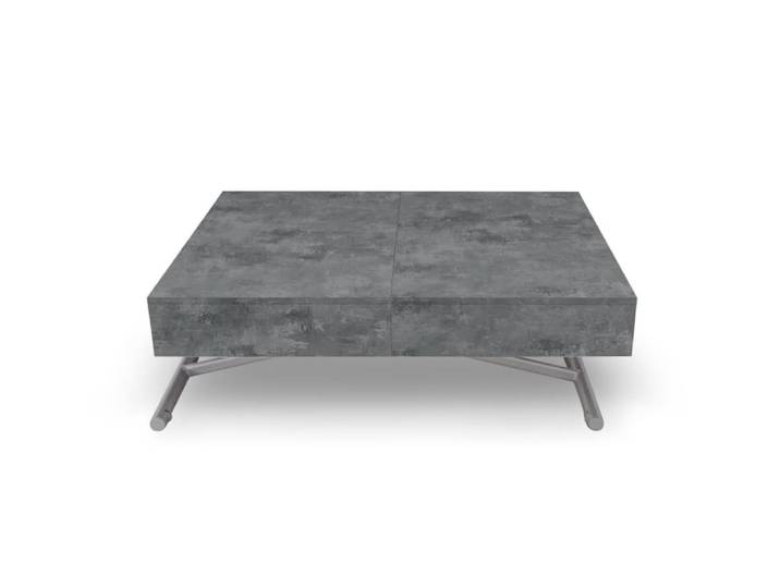 Table basse relevable effet béton