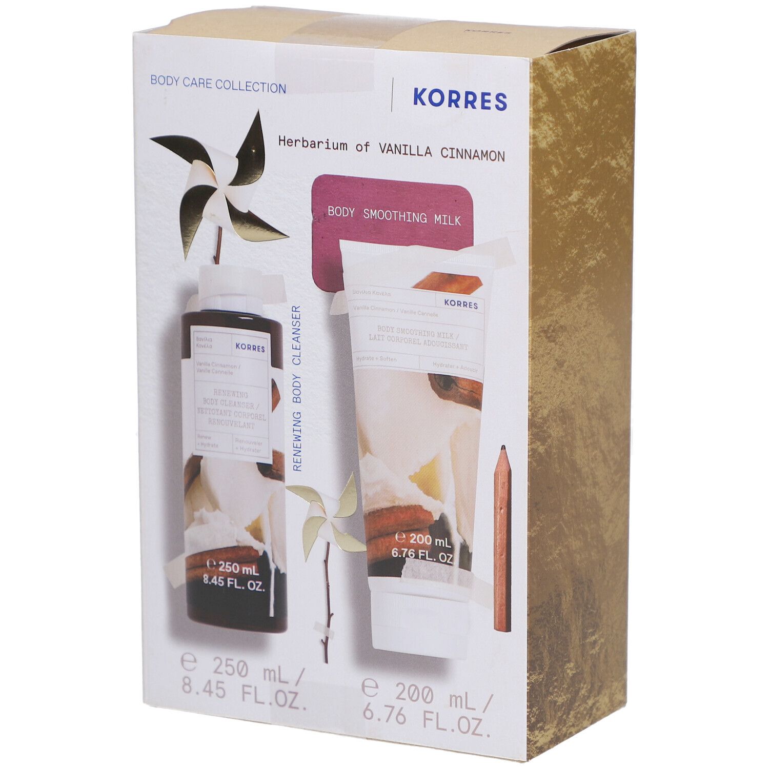 Korres Kg Set Vanilla Cin. Sgel 250ml&Bmlk 200ml 250+200 ml