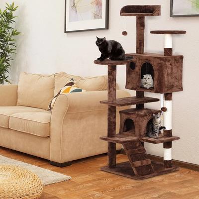 Drop Dash Deals Premium Cat Tree Tower Multi Level Cat Condo Activity Center With Sisal Scratching Posts Premium Cat Tree Tower Multi Level Cat Condo Activity Center With Sisal Scratching Posts
