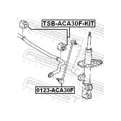 FEBEST Stange/Strebe, Stabilisator Vorderachse 0123-ACA30F für GEELY Chrysler TOYOTA HYUNDAI CHANGAN LIFAN