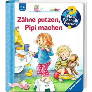 Ravensburger Spielbuch Zähne putzen, Pipi machen, 2-4 Jahre, Sachbuch mit Klappen