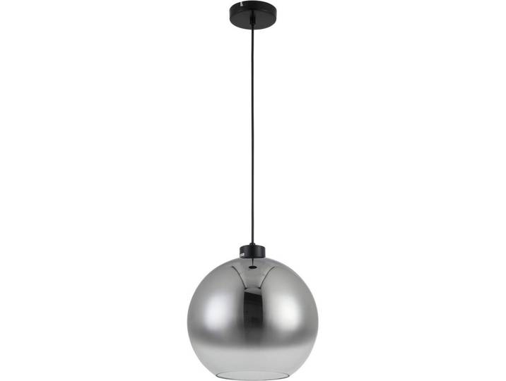 Dieter Knoll Hängeleuchte Smokey, Anthrazit, Chromfarben, Metall, Glas, Uni, Kugel, 120 cm, Lampen & Leuchten, Innenbeleuchtung, Hängeleuchten, Pendelleuchten