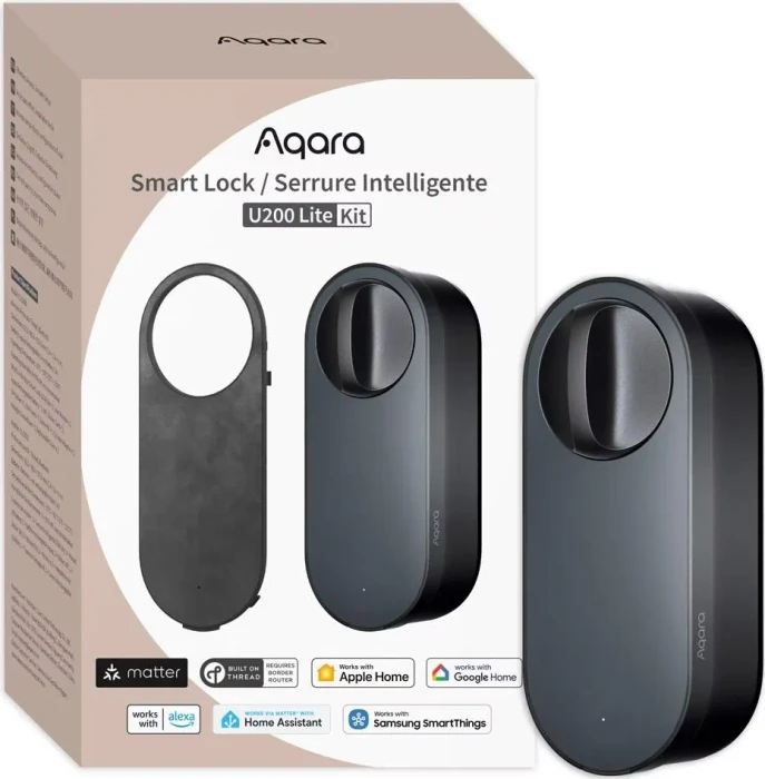 AQARA Smart Lock U200 Lite Kit (EL-D03D), schwarz