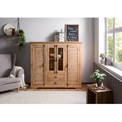 Highboard Mango 160x45x142 beige geölt TOULOUSE #15