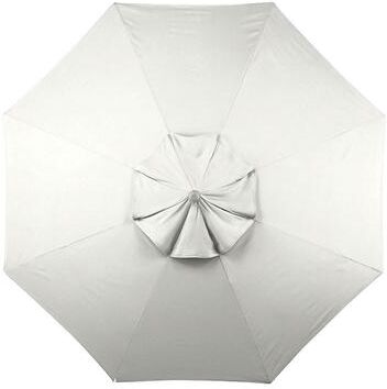 9' Patio Umbrella Replacement Canopy - Canvas White Sunbrella - Ballard Designs