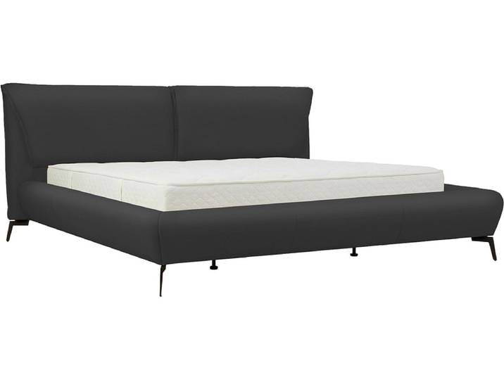 Bett DOVER 180x200cm echtleder anthrazit