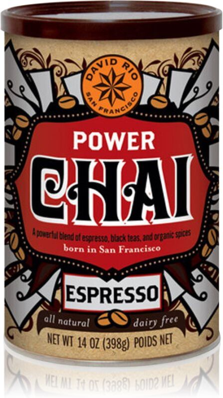 David Rio Power Chai Espresso Pulver zur Herstellung von Getränken vegan 398 g