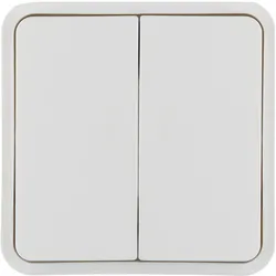 Hager WNT944B Wippe 2fach für Taster BA AP, W.1 IP55, polarweiß