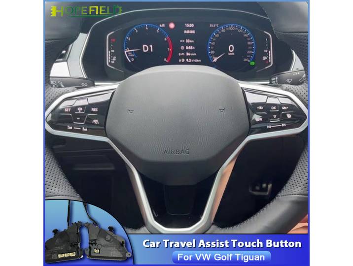 Volant multifonctionnel 1EA959442B, interrupteur d'assistance au voyage, type tactile, bouton ACC, VW Golf 8 Tiguan Jetta Passat b8