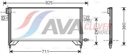 Ava Clever Choice Kondensator, Klimaanlage Dn5204 Für Nissan