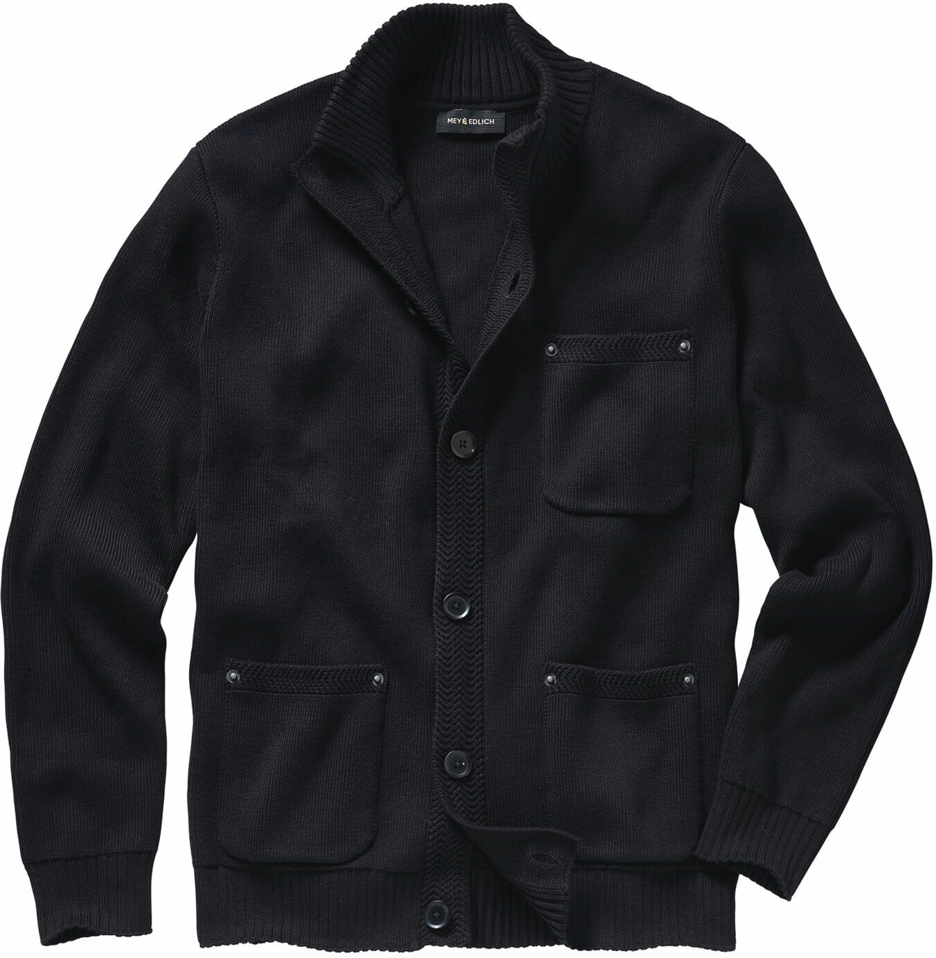 Mey & Edlich Robuster Cardigan Schwarz 46