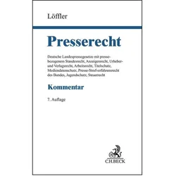 Presserecht, Fachbücher von Karl Egbert Wenzel, Klaus Sedelmeier, Emanuel H. Burkhardt, Martin Löffler