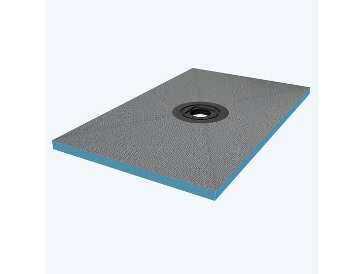 doporro Receveur à Carreler Recoupable sur Mesure pour Douche Bac de Douche avec Pente Intégrée 75x120x4cm Design XPS