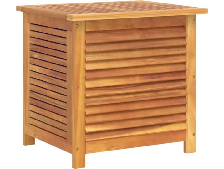 Gartenbox mit Lüftungsschlitzen 60x50x56 cm Massivholz Akazie