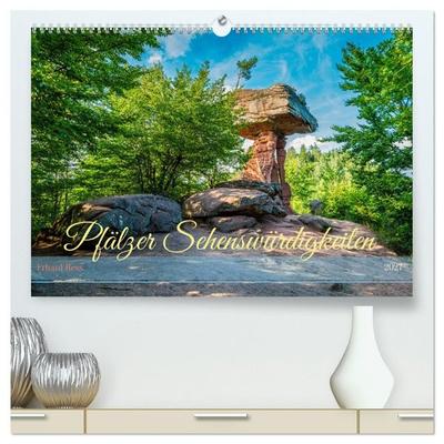Pfälzer Sehenswürdigkeiten (hochwertiger Premium Wandkalender 2027 DIN A2 quer), Kunstdruck in Hochglanz