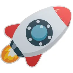 ELOBRA kids LED-Wandleuchte Rakete Acryl