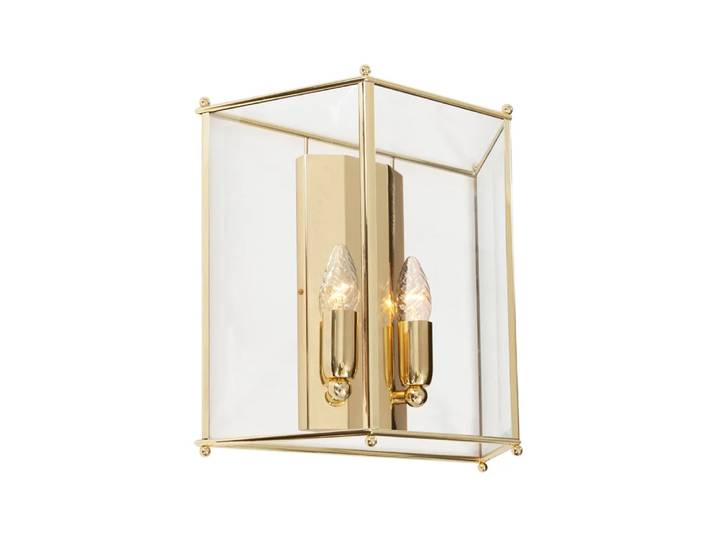 Konsthantverk Lampe murale Glimminge verre/laiton