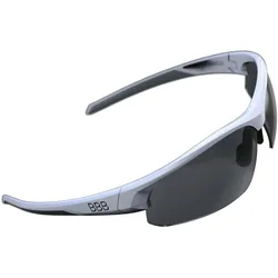 BBB, Unisex, Sportbrille, Brille Impress weiss-matt/Glas schwarz (Anthracite Matt, mattschwarzer, Weiss, Weiss-Grau, White Matt, Weiss), Weiss, Grau, Schwarz