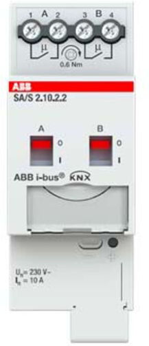 ABB Stotz S&J; Actionneur de commutation double, 10A, REG SA/S2.10.2.2 (2CDG110257R0011)
