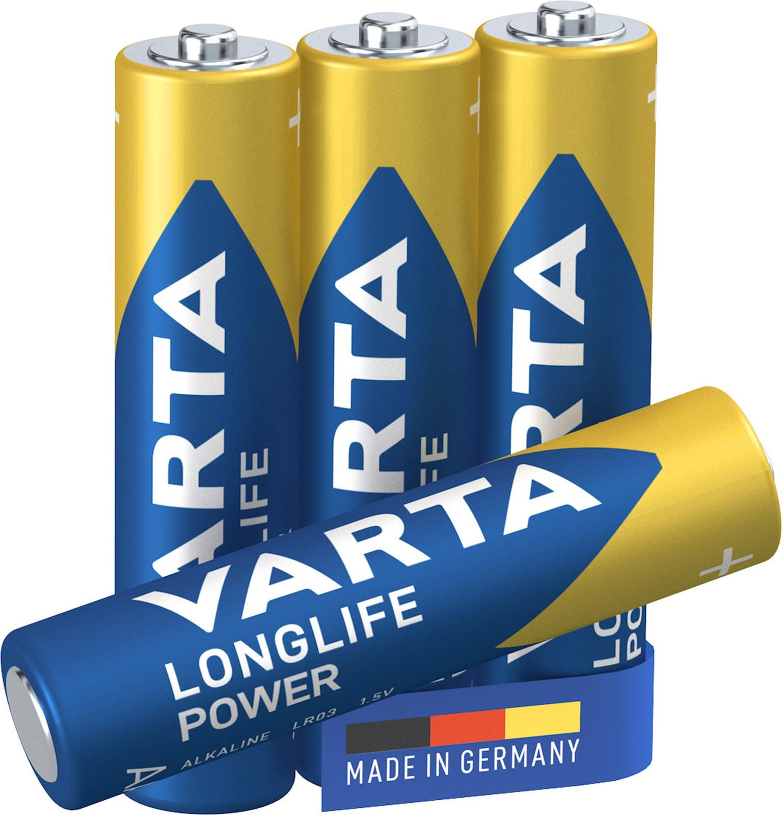 Varta LONGLIFE Power Batterijen, Micro/LR03/AAA, 1,5 Volt