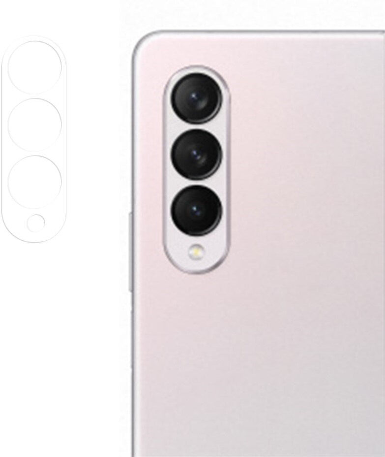INCOVER Samsung Galaxy Z Fold3 (5G) - Hærdet Kameralinsebeskyttelsesglas - Gennemsigtig
