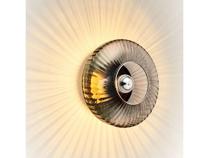 New Wave Optic Wandleuchte XL Smoke/Silver - Design By Us