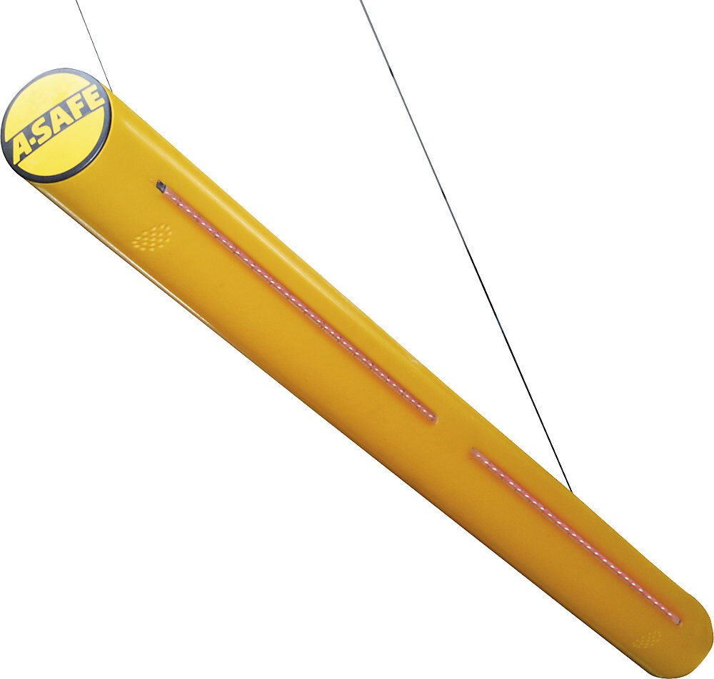 Alarmleiste, LxØ 2000 x 130 mm, Polypropylen (PP), gelb A-SAFE