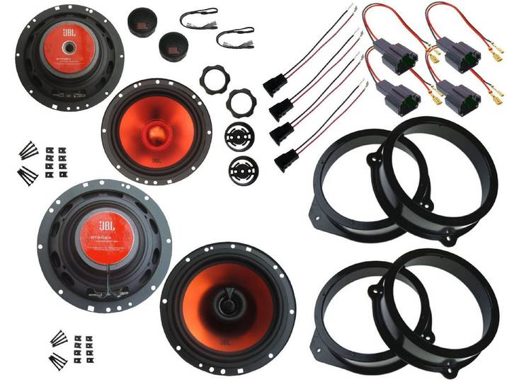 DSX JBL Lautsprecher Set für Audi A4 B7 8E Facelift Tür vorne hinten Auto-Lautsprecher (130 W)