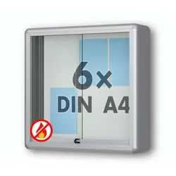Wandvitrine Brandschutz A1 6 x DIN A4