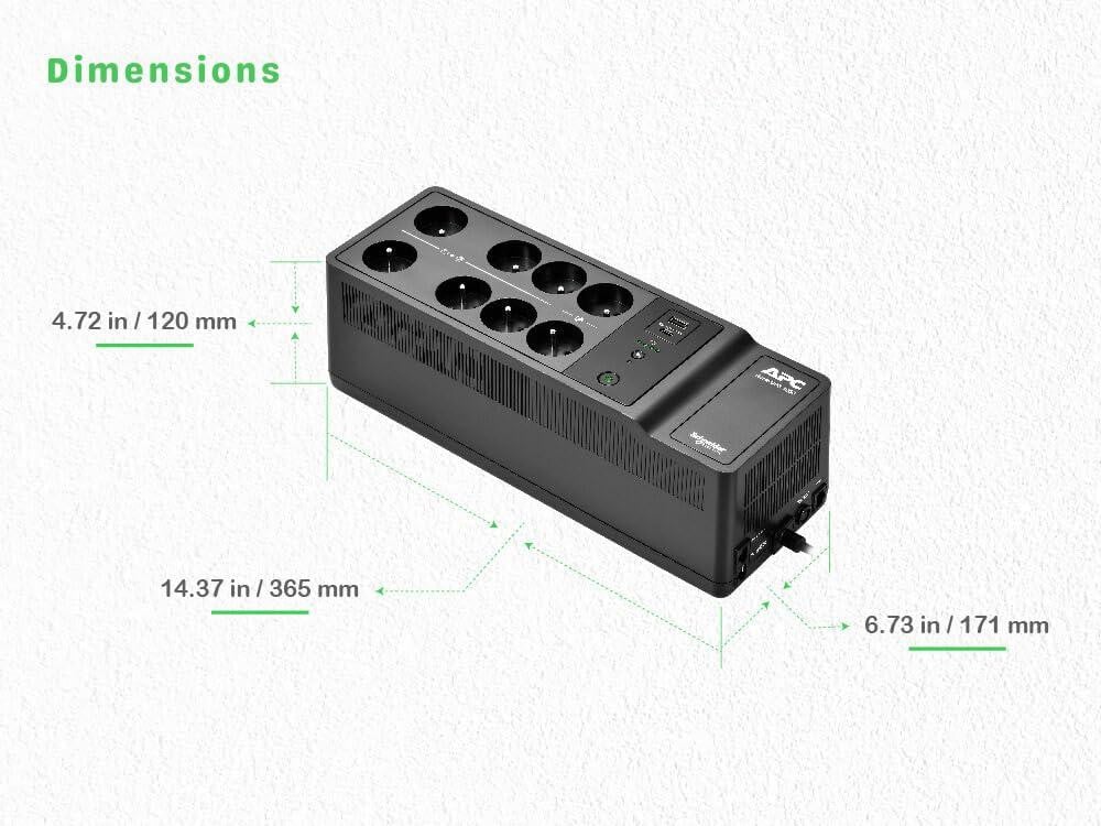 APC Back-UPS 500VA Noodstroomvoorziening 230V
