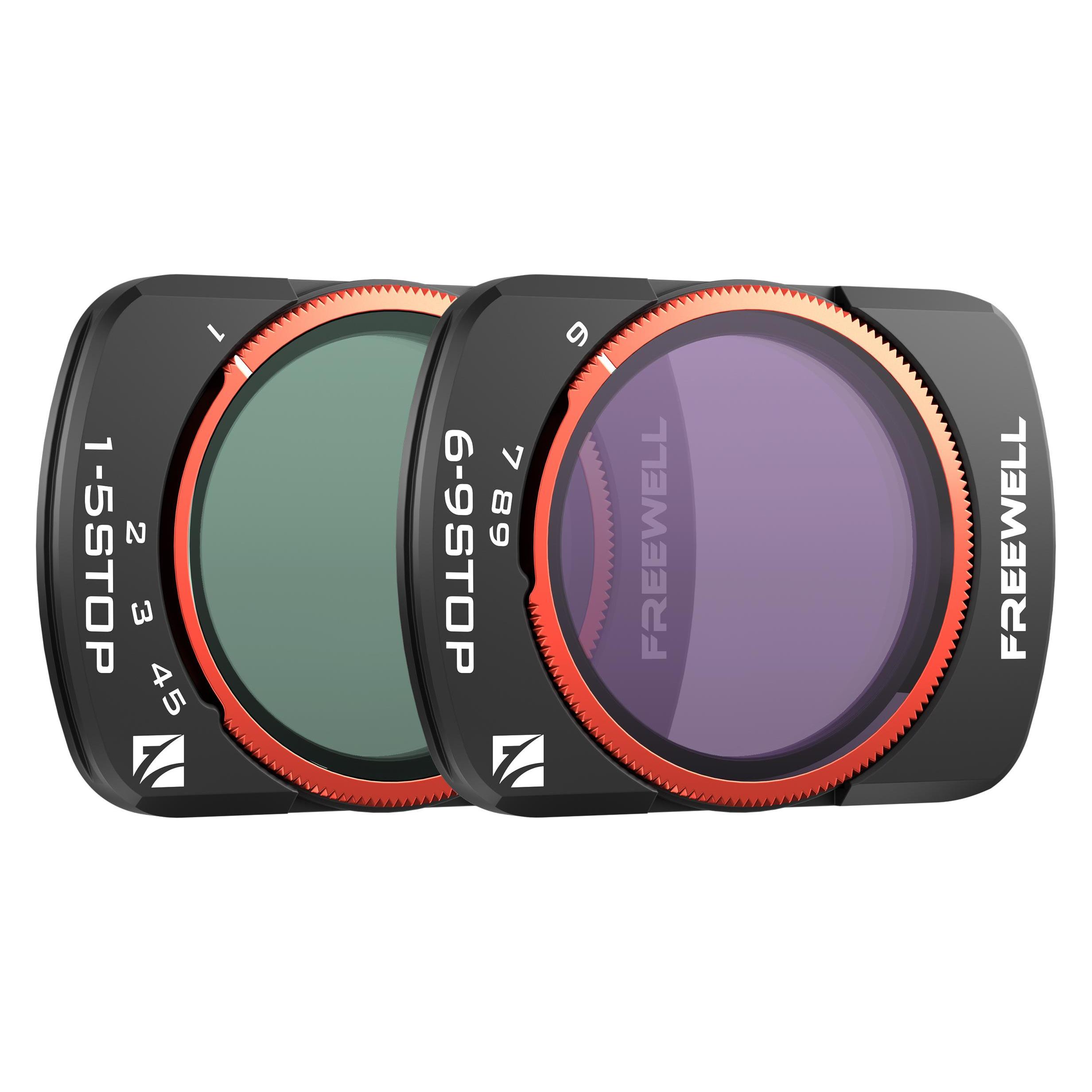 Freewell Set of 2 variable filters DJI Osmo Pocket 3 ND 1-5 Stop, 6-9 Stop (FW-OP3-VND)