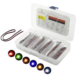 Quadrios LED-Sortiment Rot, Grün, Gelb, Blau, Weiß, Bernstein 120 ° 20 mA 3.0 V 1801O009